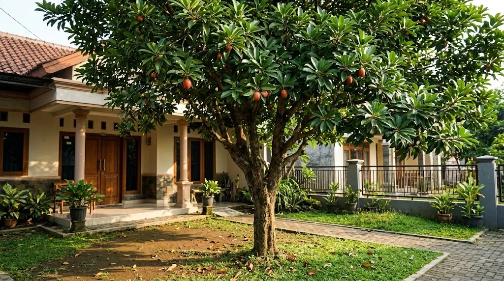 Pohon Sawo Kecik (Manilkara kauki). (AI Generated)