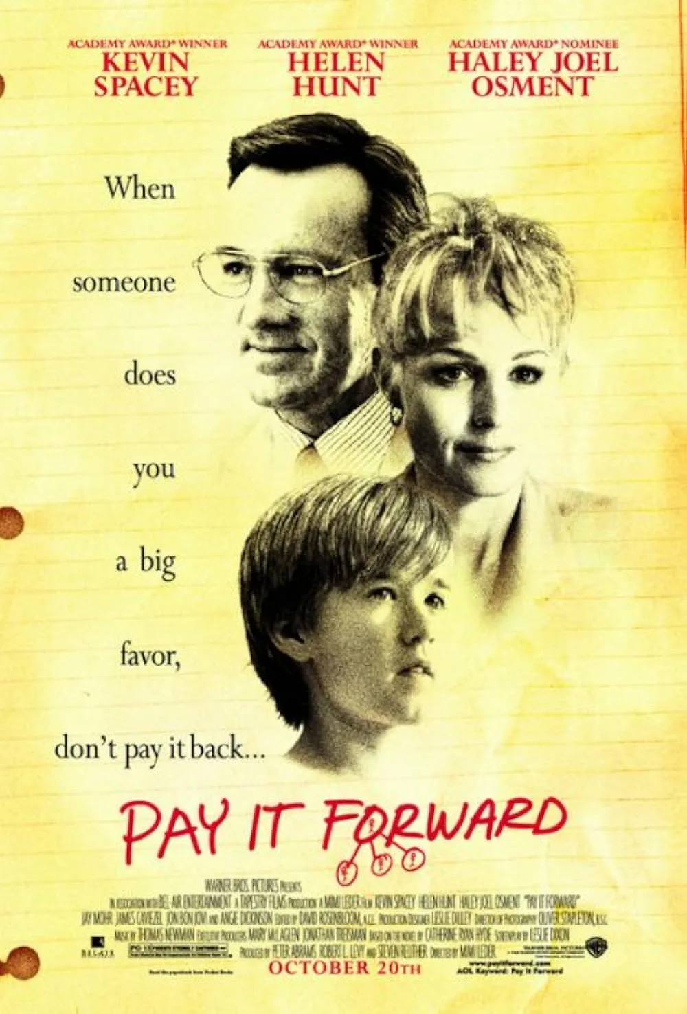 Pay It Forward (2000). Foto: IMDb