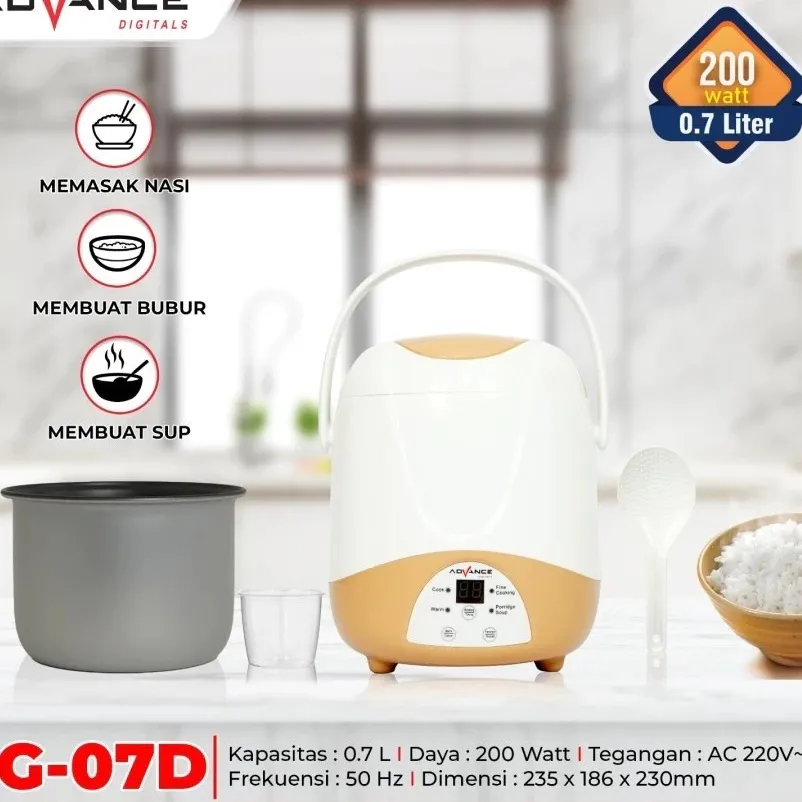 rekomendasi rice cooker low watt/ Advance Rice Cooker G-07D/ advancedigital.co.id