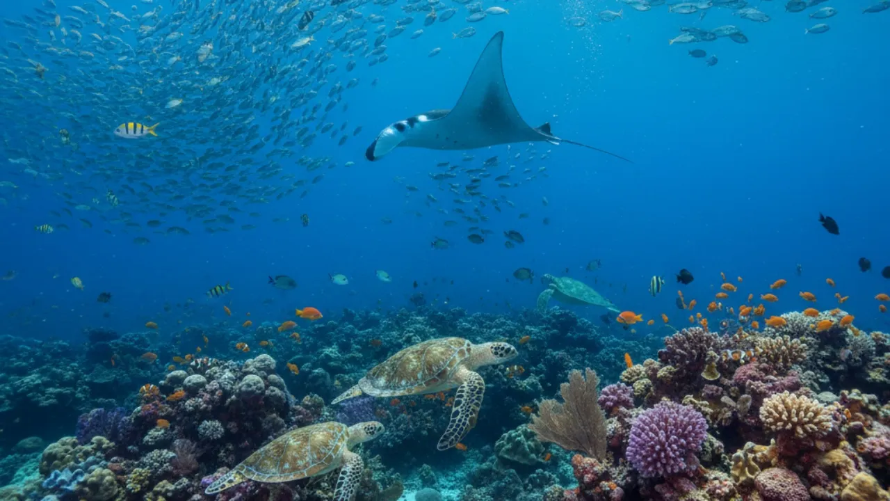 Karakteristik dan Habitat Ikan Laut Indonesia (c) Ilustrasi AI