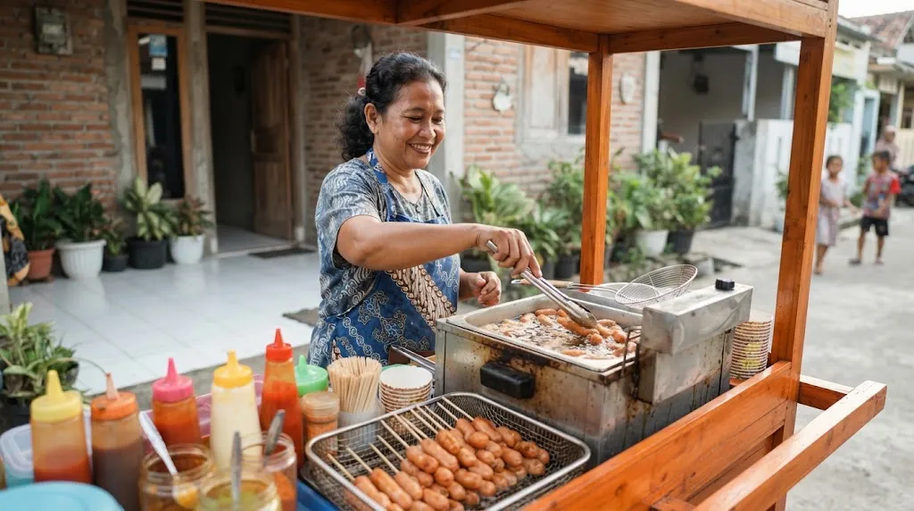 Sosis Goreng Mini (AI Generated)