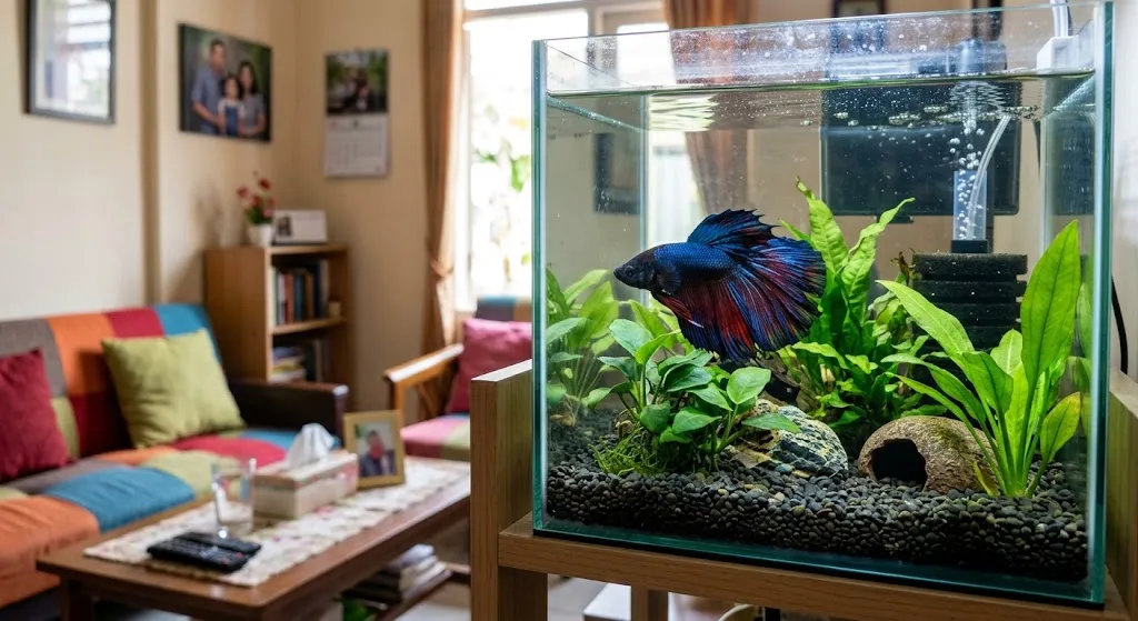 Ikan Hias Ekor Cantik Buat Dipelihara di Rumah. (AI Generated)