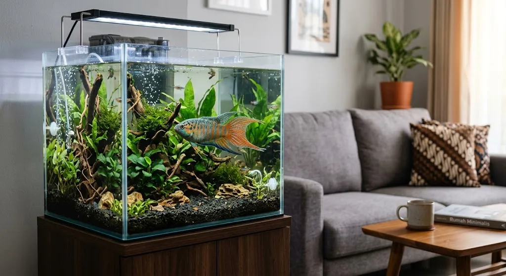 Ikan Hias Ekor Cantik Buat Dipelihara di Rumah. (AI Generated)