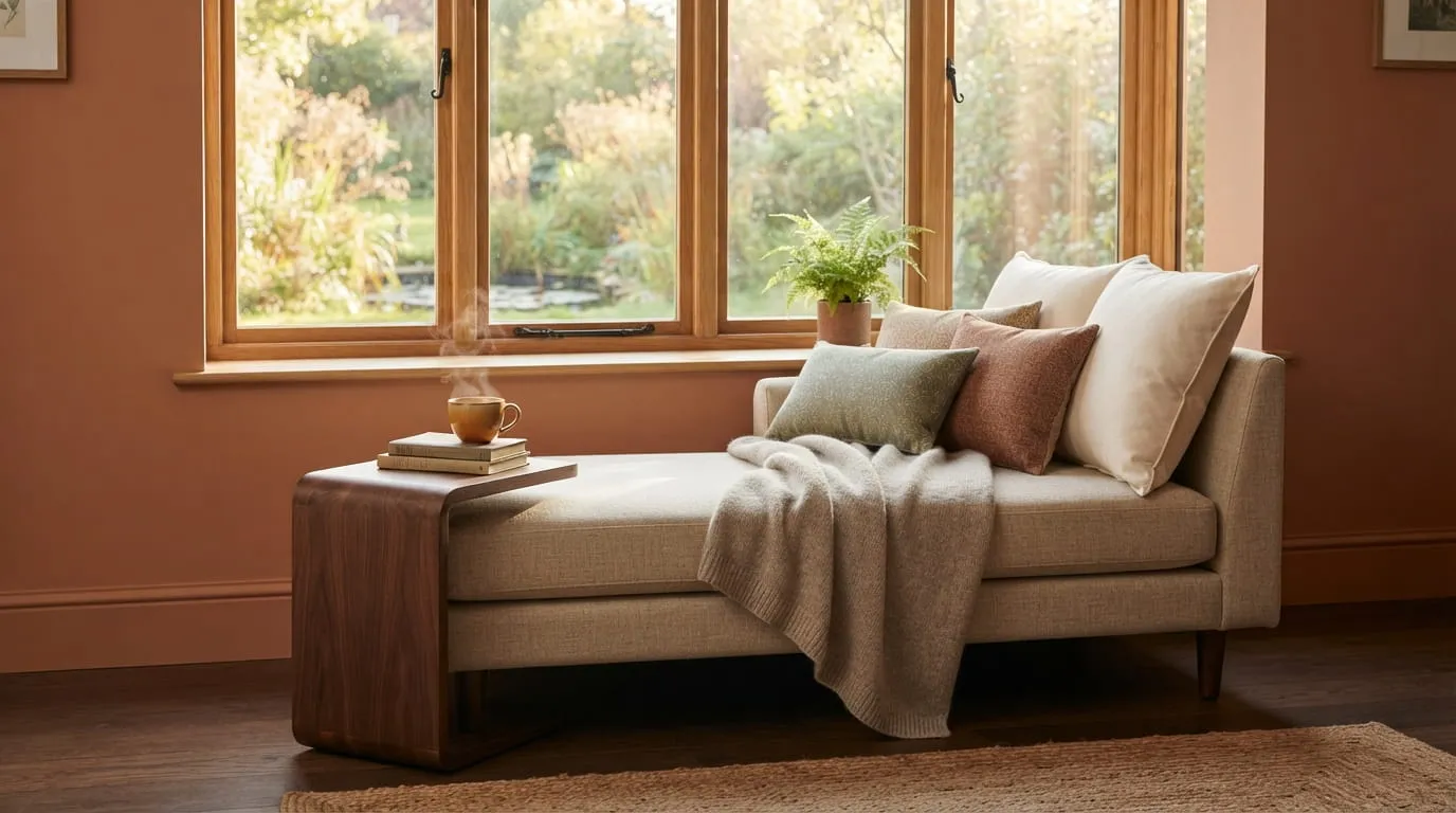 Daybed Compact Portabel Tanpa Struktur Permanen. Foto: AI Generated