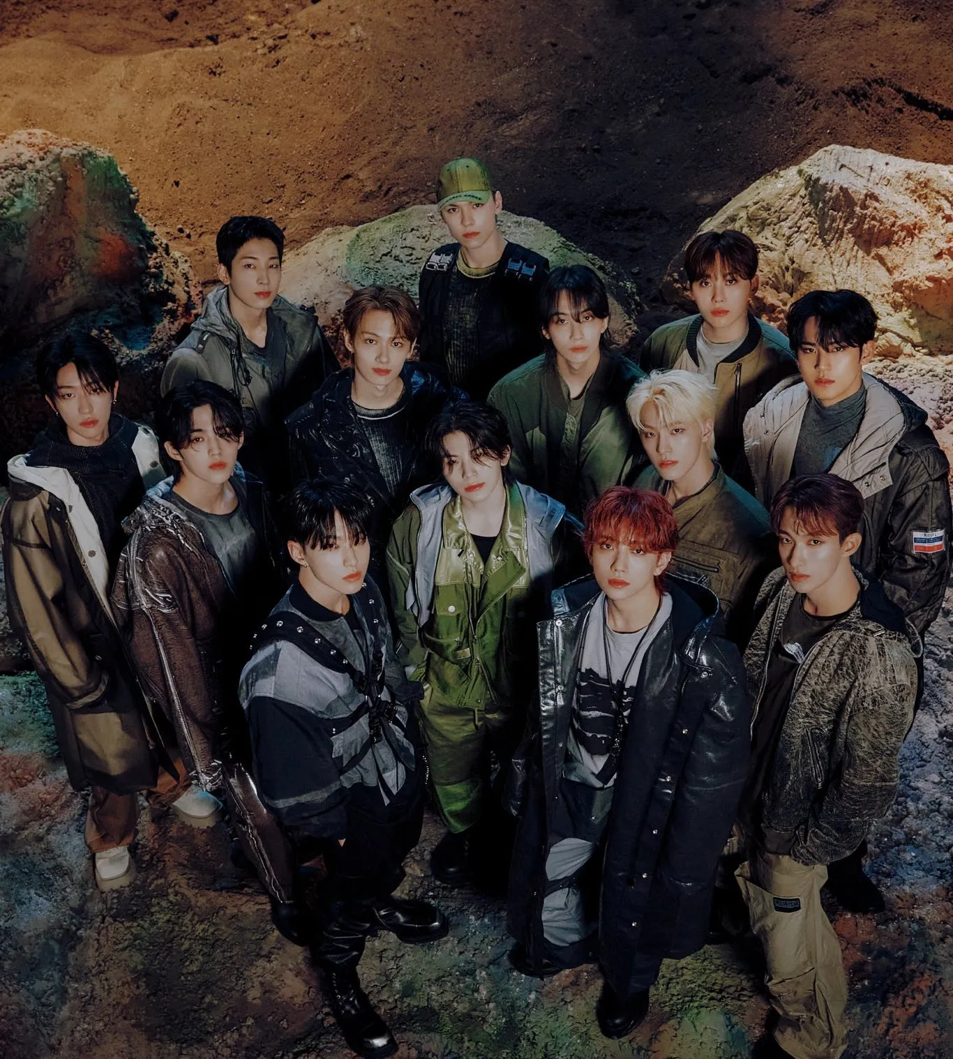 Photoshoot member SEVENTEEN (credit: Instagram.com/saythename_17/)