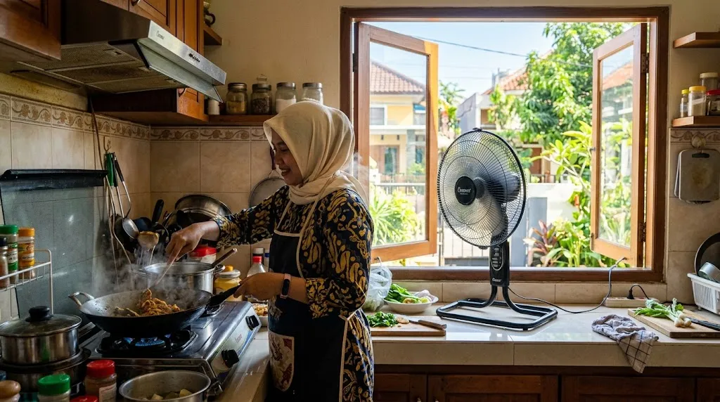 Memasak. (AI Generated)
