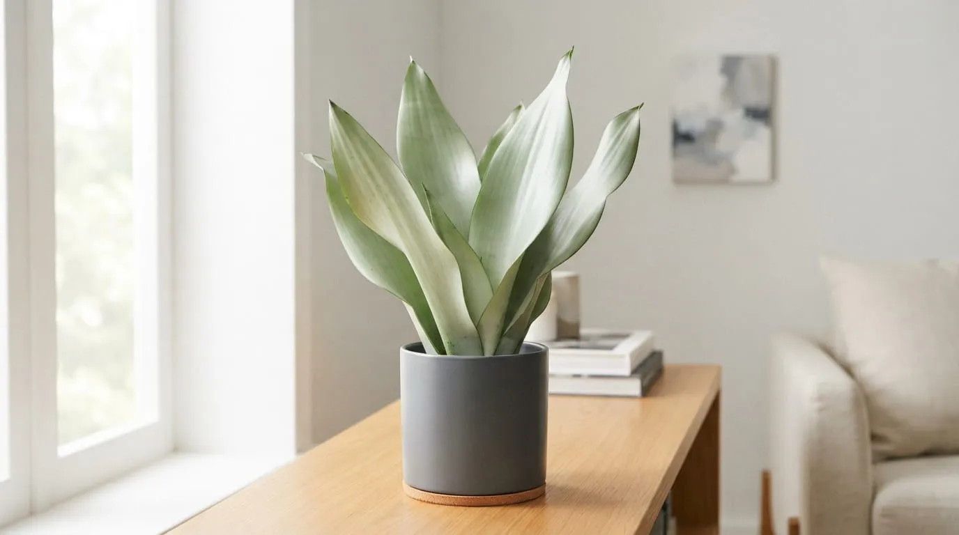 Sansevieria Trifasciata 'Moonshine'. Foto: AI Generated
