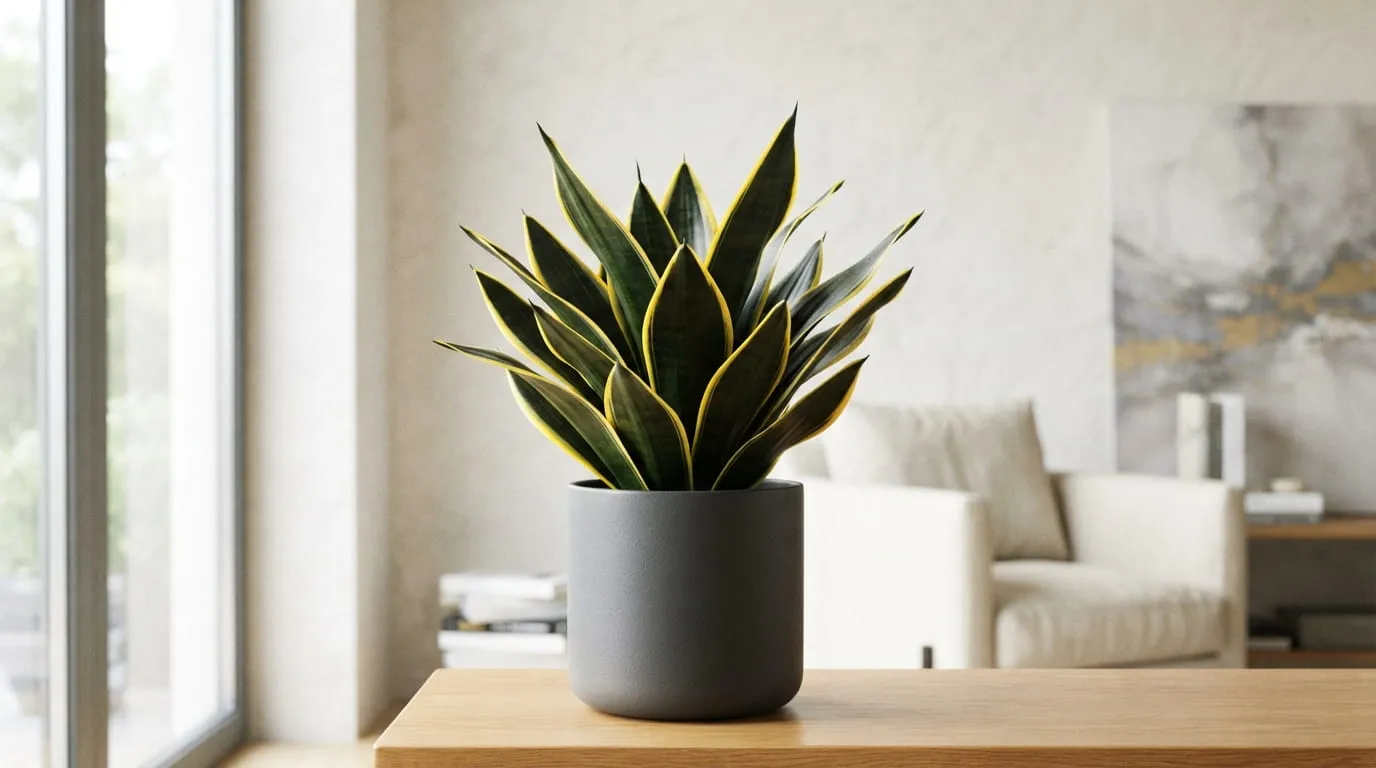 Sansevieria Trifasciata 'Black Star'. Foto: AI Generated