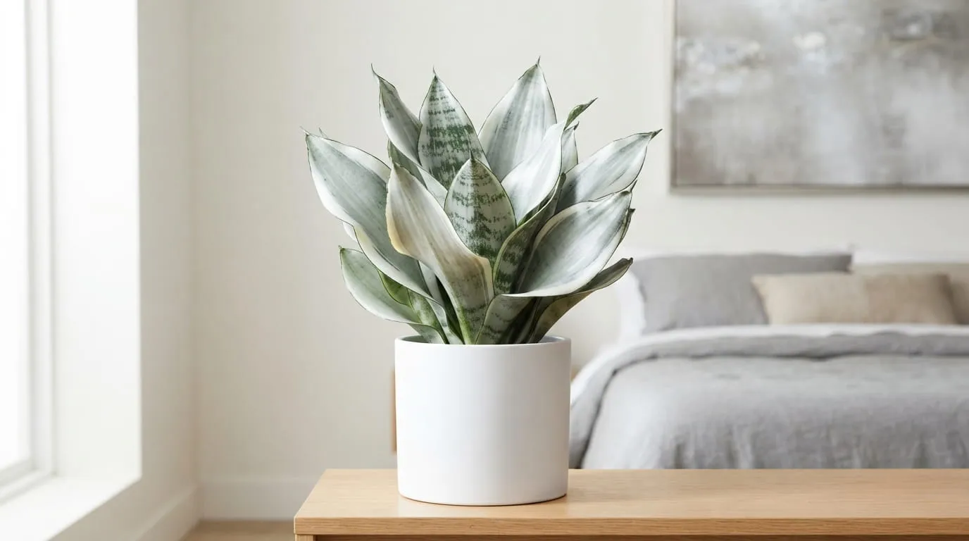 Sansevieria 'Silver Flame'. Foto: AI Generated