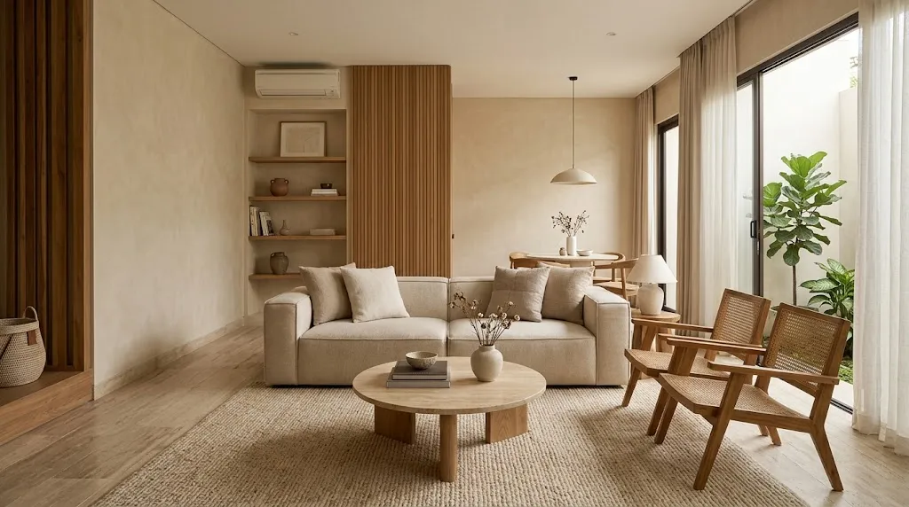 Quiet Luxury Interior Rumah. (AI Generated)