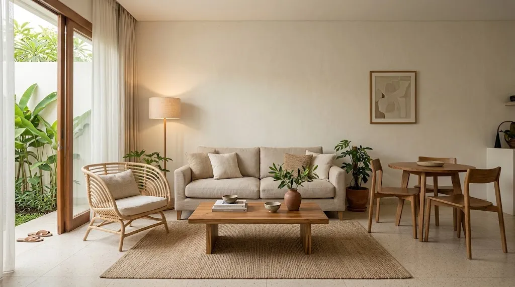 Quiet Luxury Interior Rumah. (AI Generated)
