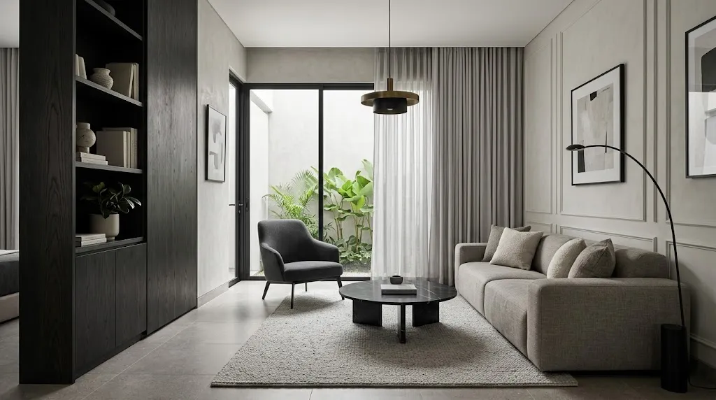 Quiet Luxury Interior Rumah. (AI Generated)