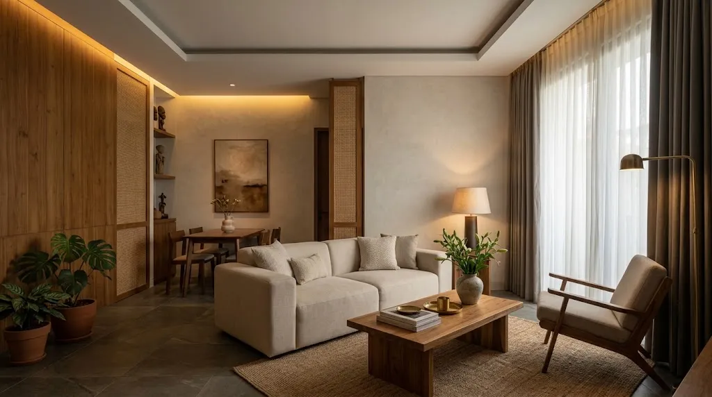 Quiet Luxury Interior Rumah. (AI Generated)