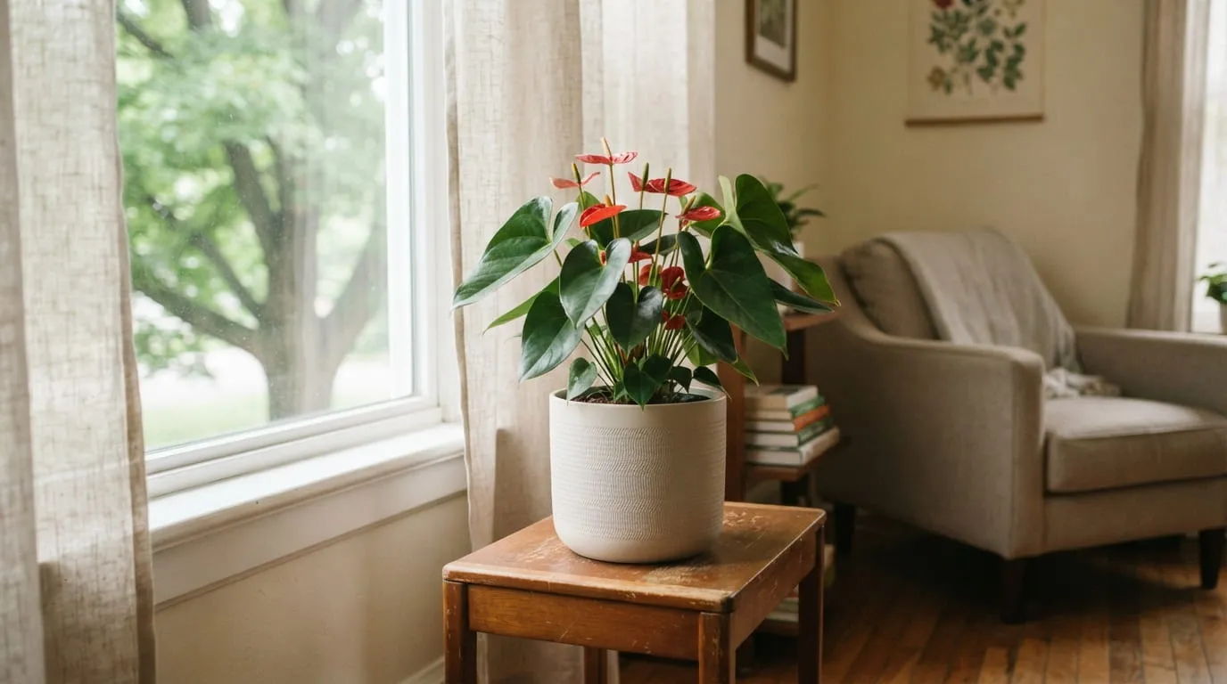 Anthurium Mickey Mouse. Foto: AI Generated