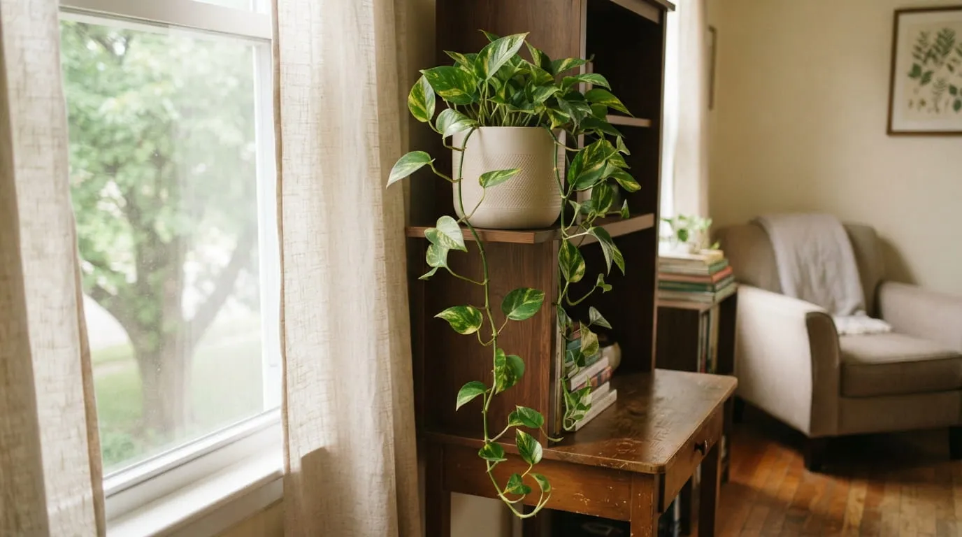 Sirih Gading (Epipremnum aureum). Foto: AI Generated