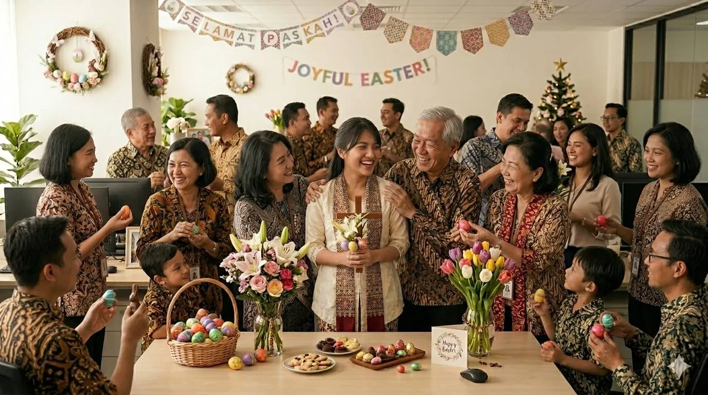 Ucapan Paskah untuk Tetangga dan Masyarakat Umum (c) Ilustrasi AI