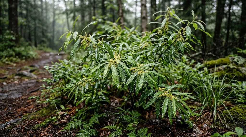 Bunga Sweet Fern. [AI Generated]
