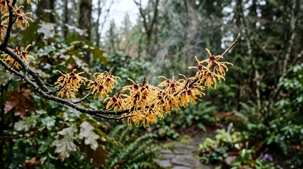Bunga Witch Hazel. [AI Generated]