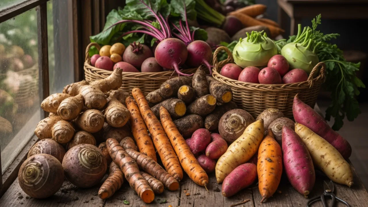 Manfaat Kesehatan Umbi-Umbian (c) Ilustrasi AI