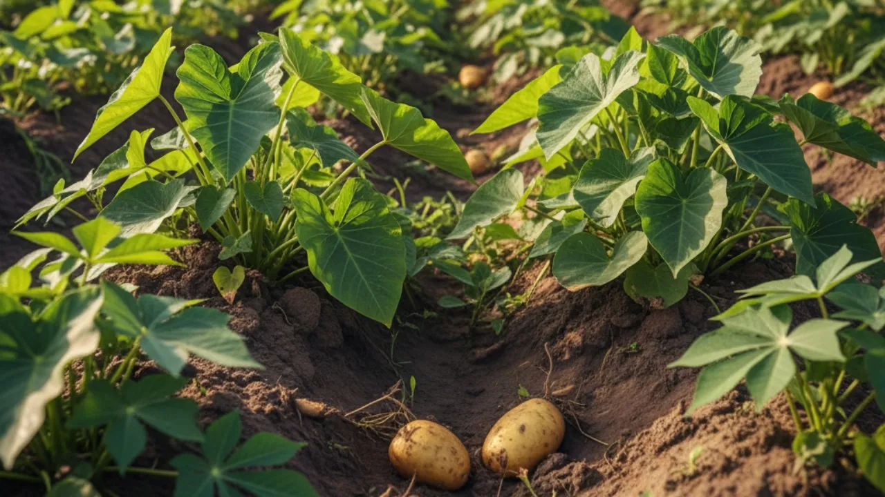 Potensi Ekonomi dan Budidaya Umbi-Umbian (c) Ilustrasi AI