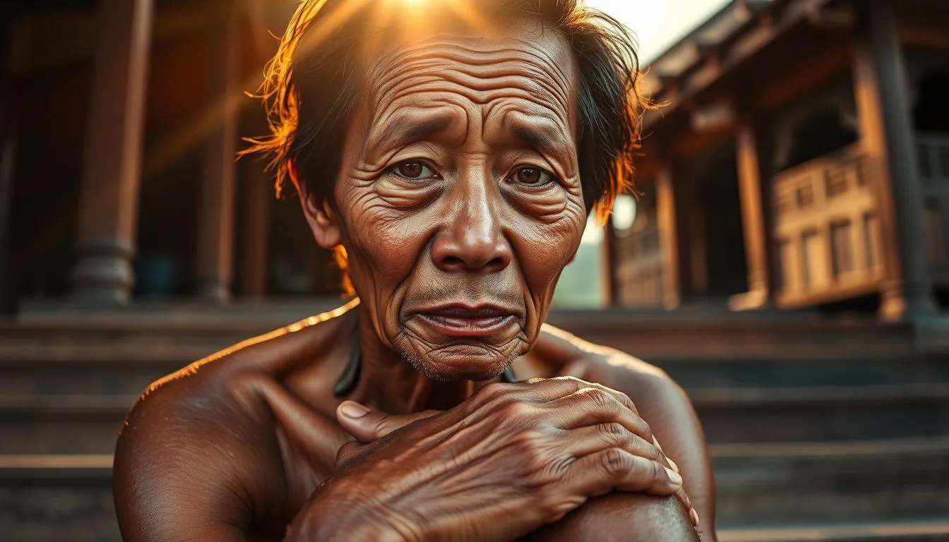 Wajah pria tua (c) Ilustrasi AI