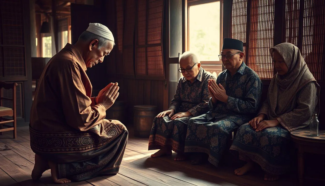 Suasana idul fitri  (c) Ilustrasi AI