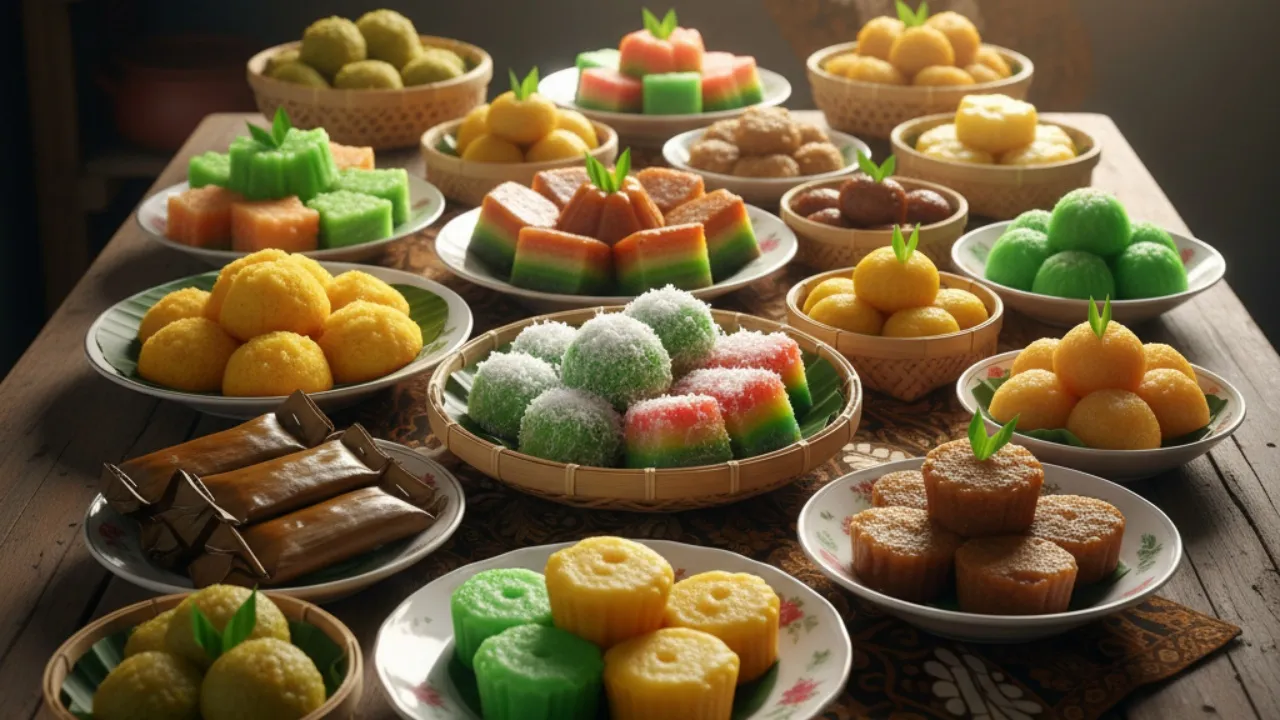 Daftar 30 Nama Kue Tradisional Indonesia (c) Ilustrasi AI