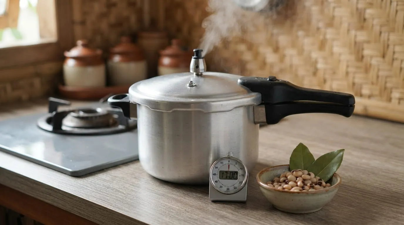 Alternatif Menggunakan Panci Presto (Pressure Cooker). Foto: AI Generated