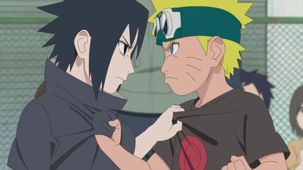 Sasuke dan Naruto (Credit: Pierrot)