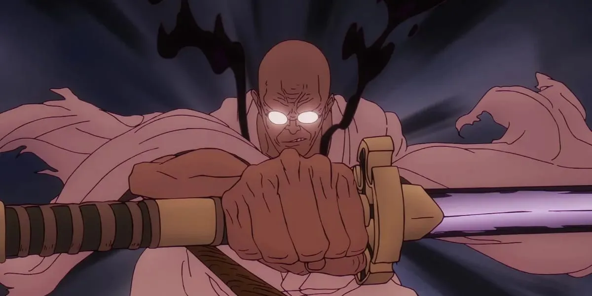Pedang kutukan dengan efek mematikan (credit: One Piece/Toei Animation)