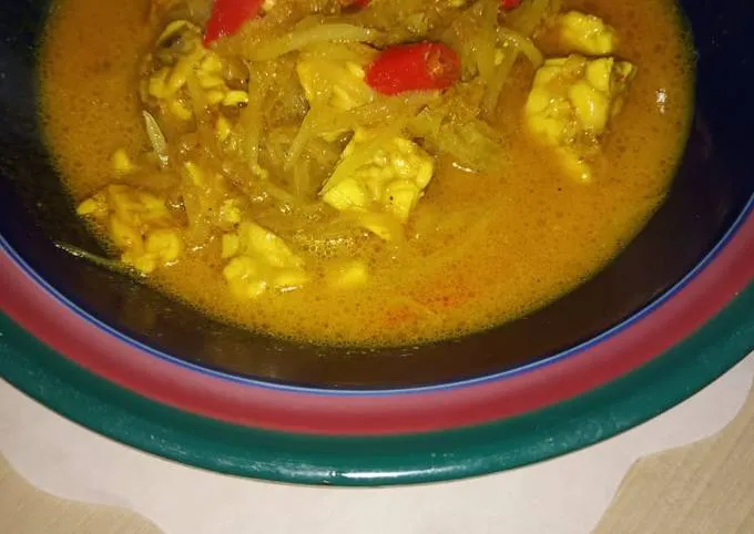 Sayur Pepaya Muda Santan dengan Tempe (credit: Cookpad Hra Cahya)