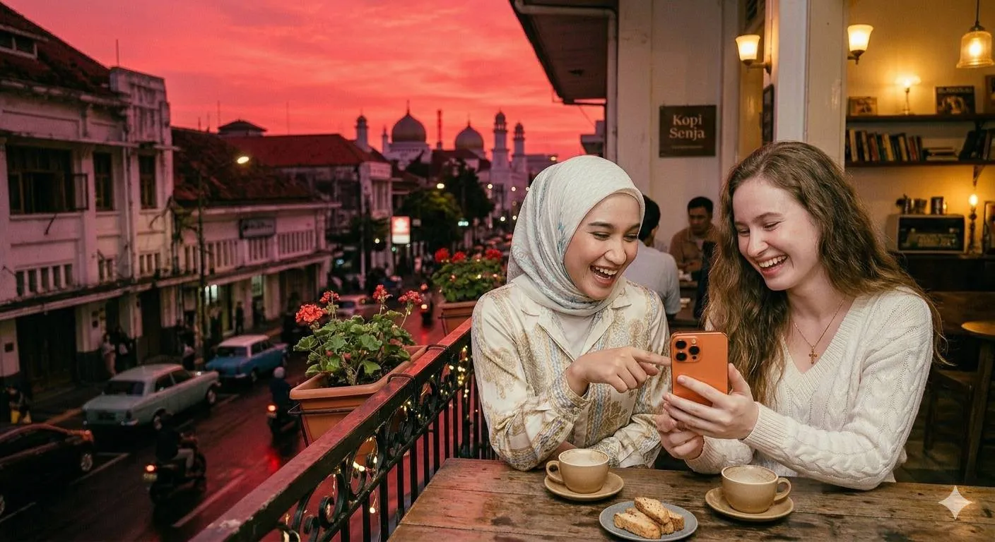 Persahabatan beda agama - image by AI