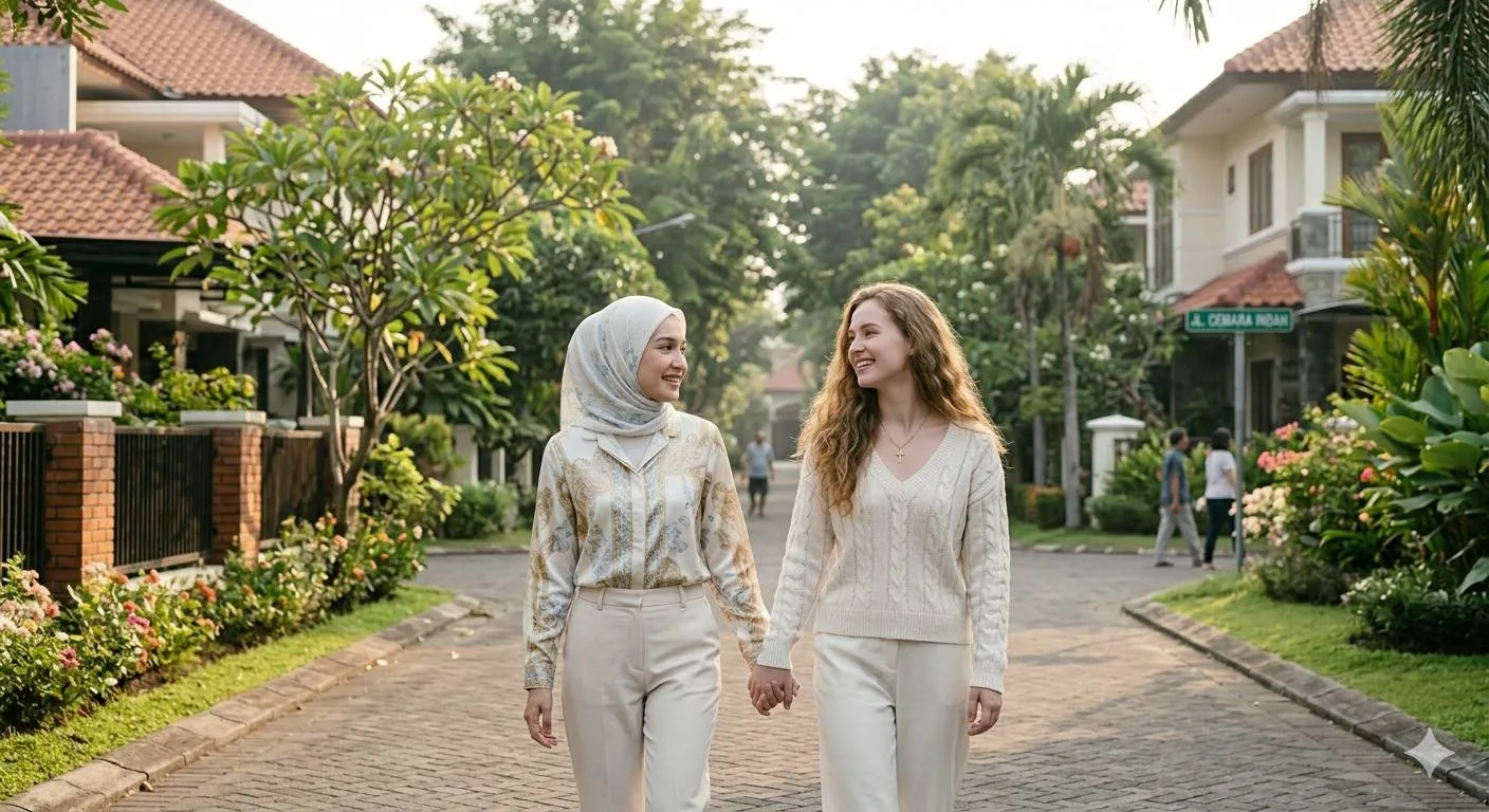 Persahabatan beda agama - image by AI