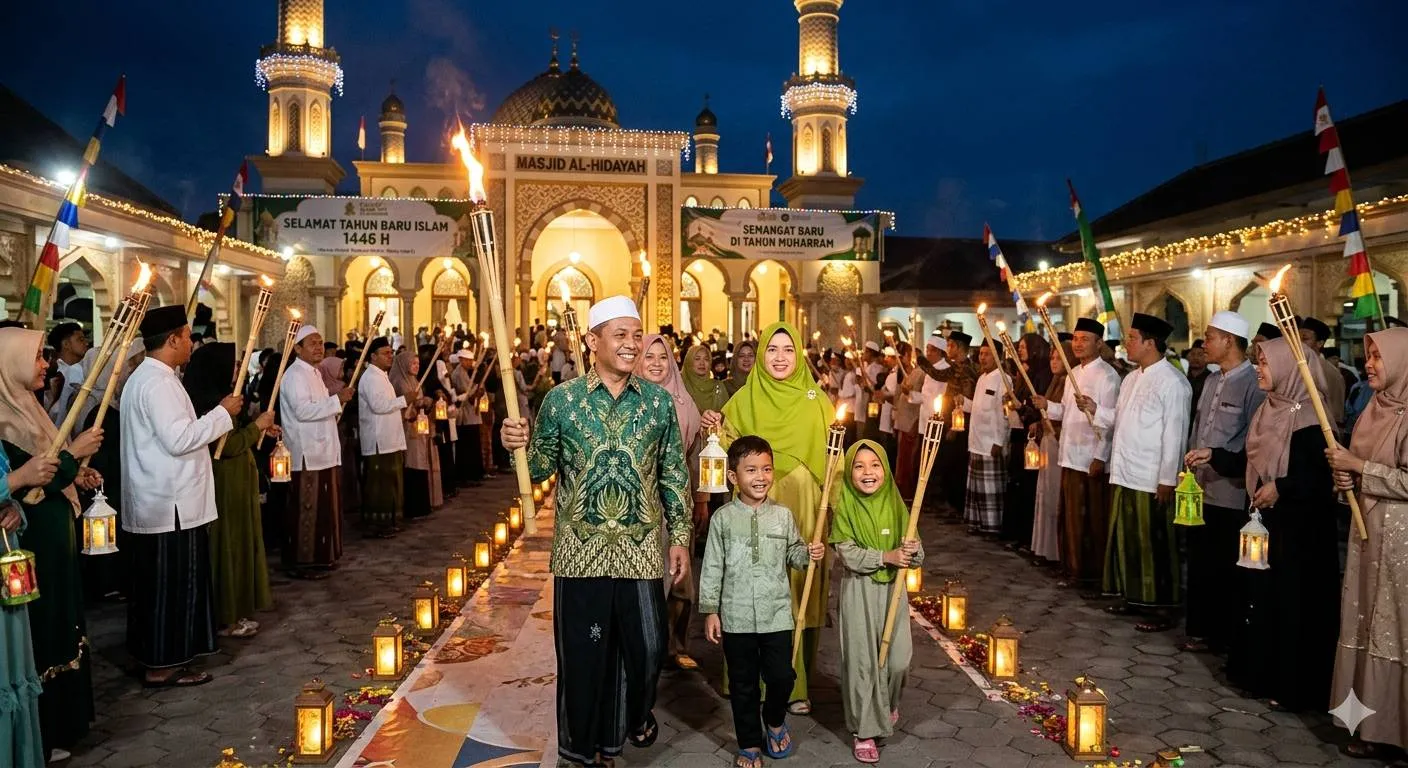 tahun baru Islam - image by AI