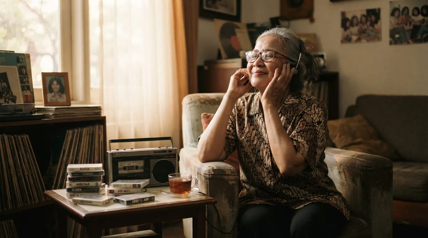 Neurosains dan Keterikatan Emosional Masa Remaja (Reminiscence Bump). Foto: AI Generated