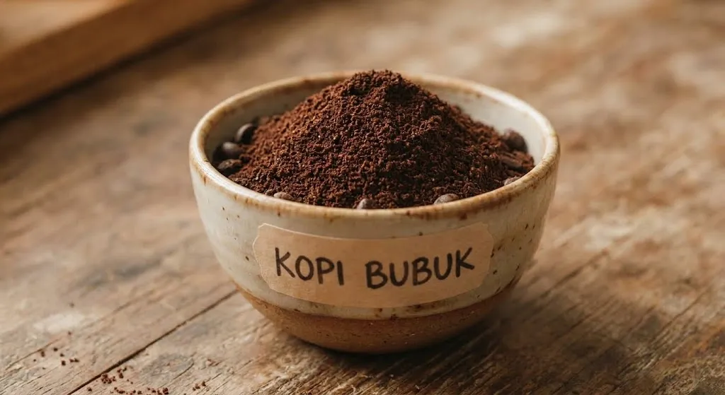 Ilustrasi Kopi Bubuk/AI Generated