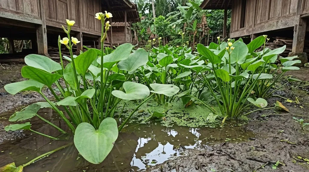 Genjer untuk Pekarangan dengan Lahan Berair - AI generated