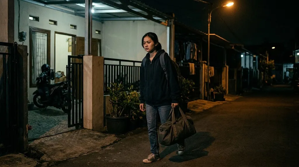 Karakter Pisces yang pergi diam-diam karena merasa tidak didukung. [AI Generated]