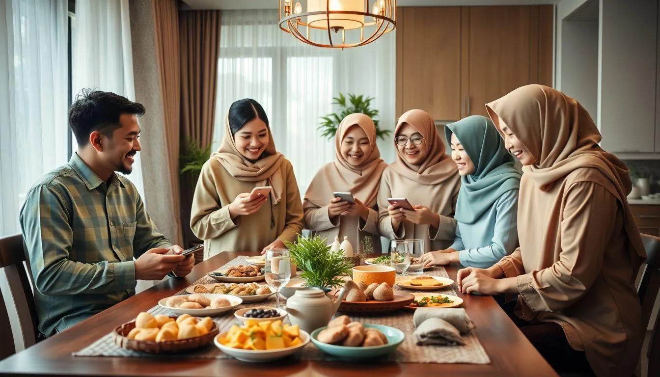Ucapan Idul Fitri bernuansa humor ringan cocok dibagikan di media sosial (c) Ilustrasi AI