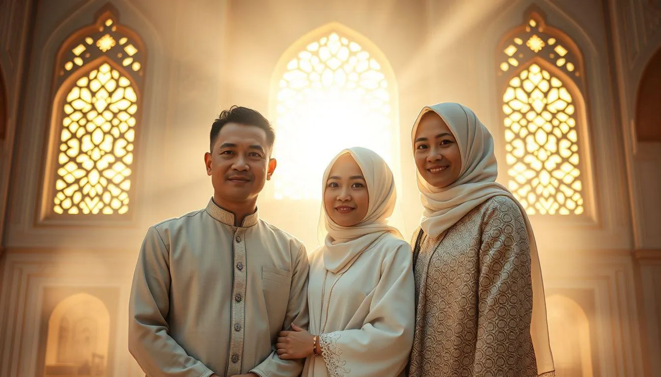 Ucapan Idul Fitri Bahasa Arab Bertema Cahaya, Harapan, dan Masa Depan (c) Ilustrasi AI