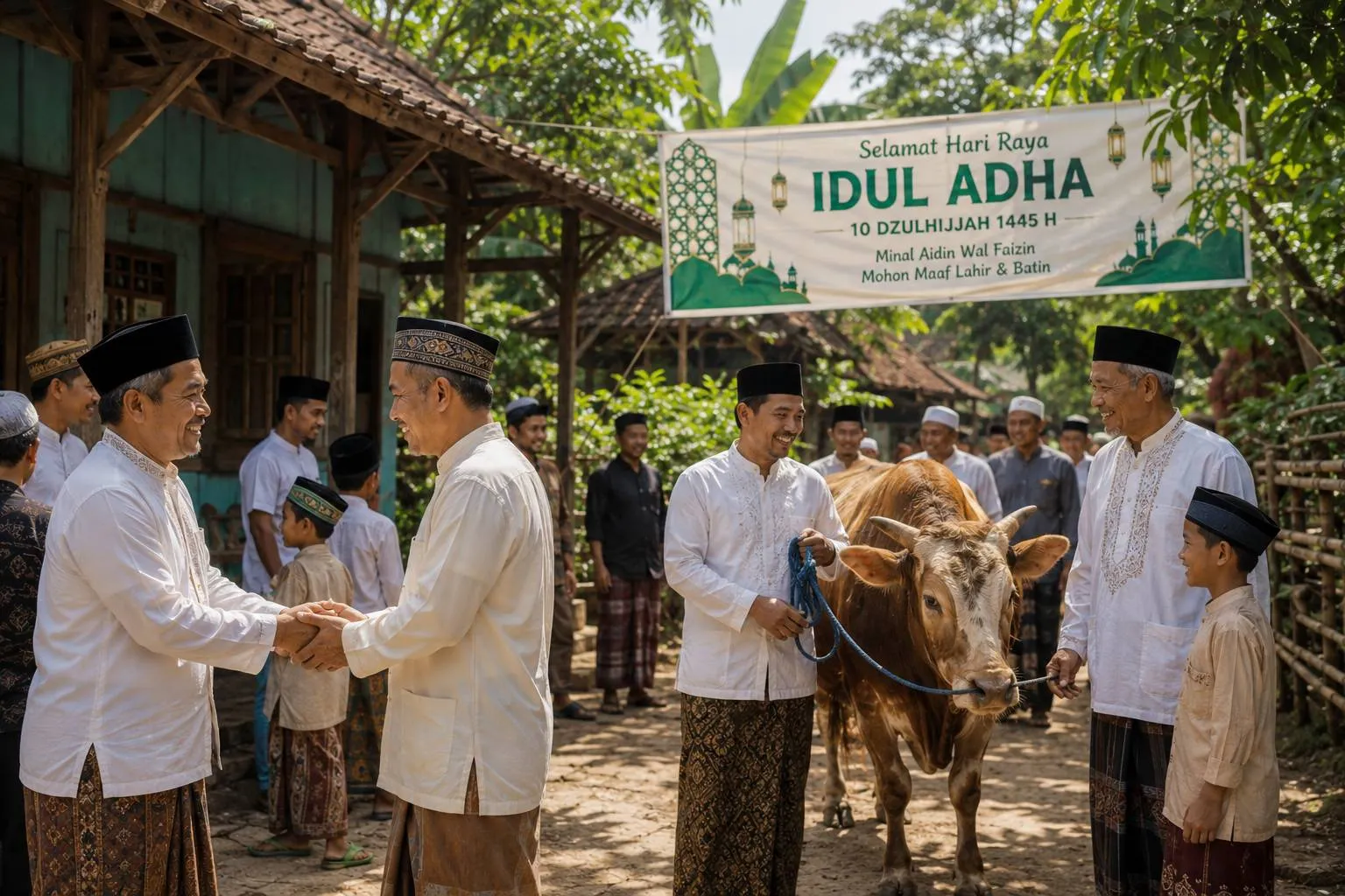 Idul Adha bersama pasangan - image by AI