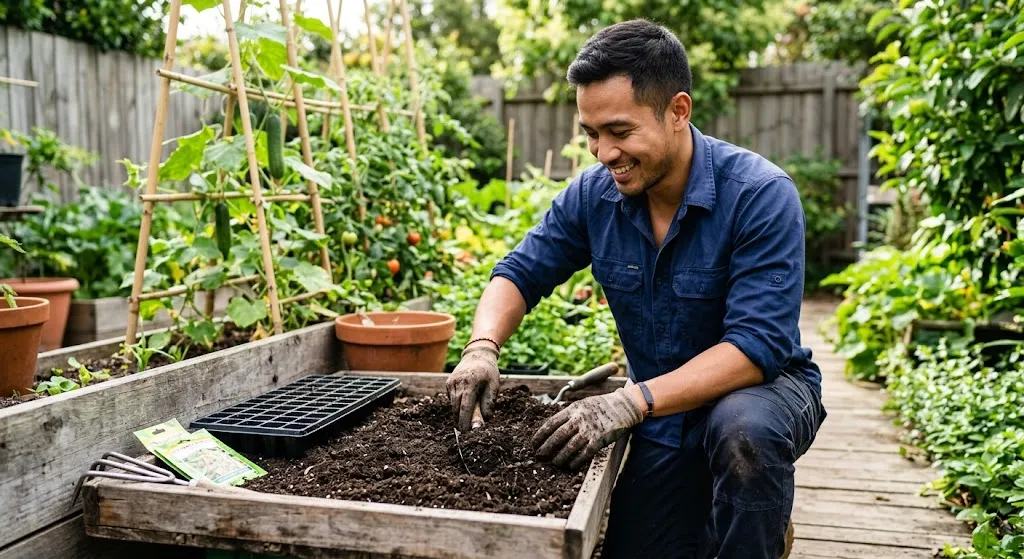 mempersiapkan tanah subur dan gembur (AI Generated)