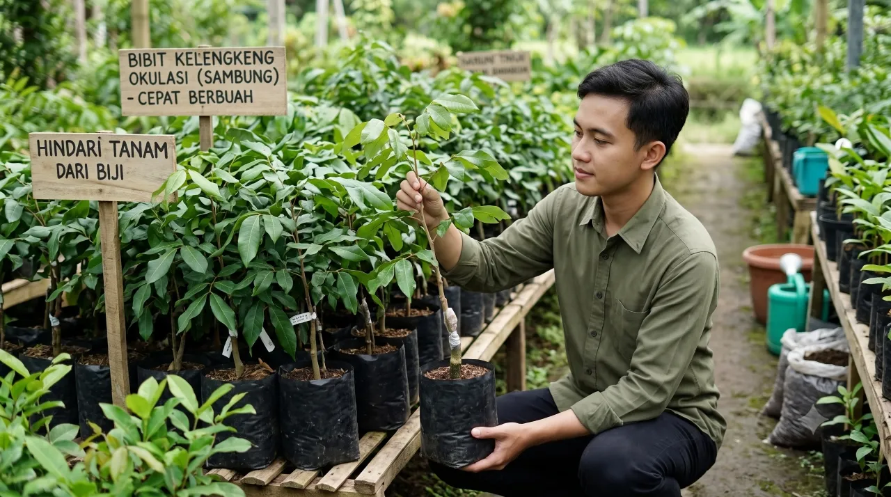 Cara Menanam Kelengkeng Agar Berbuah Lebat dan Manis (AI Generated)