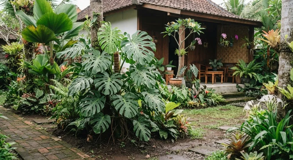Merawat tanaman monstera (AI generated)