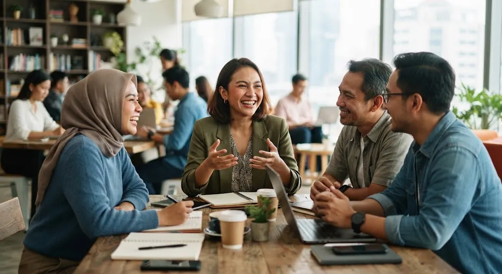 Sikap Positif dan Penuh Antusiasme. (AI Generated)