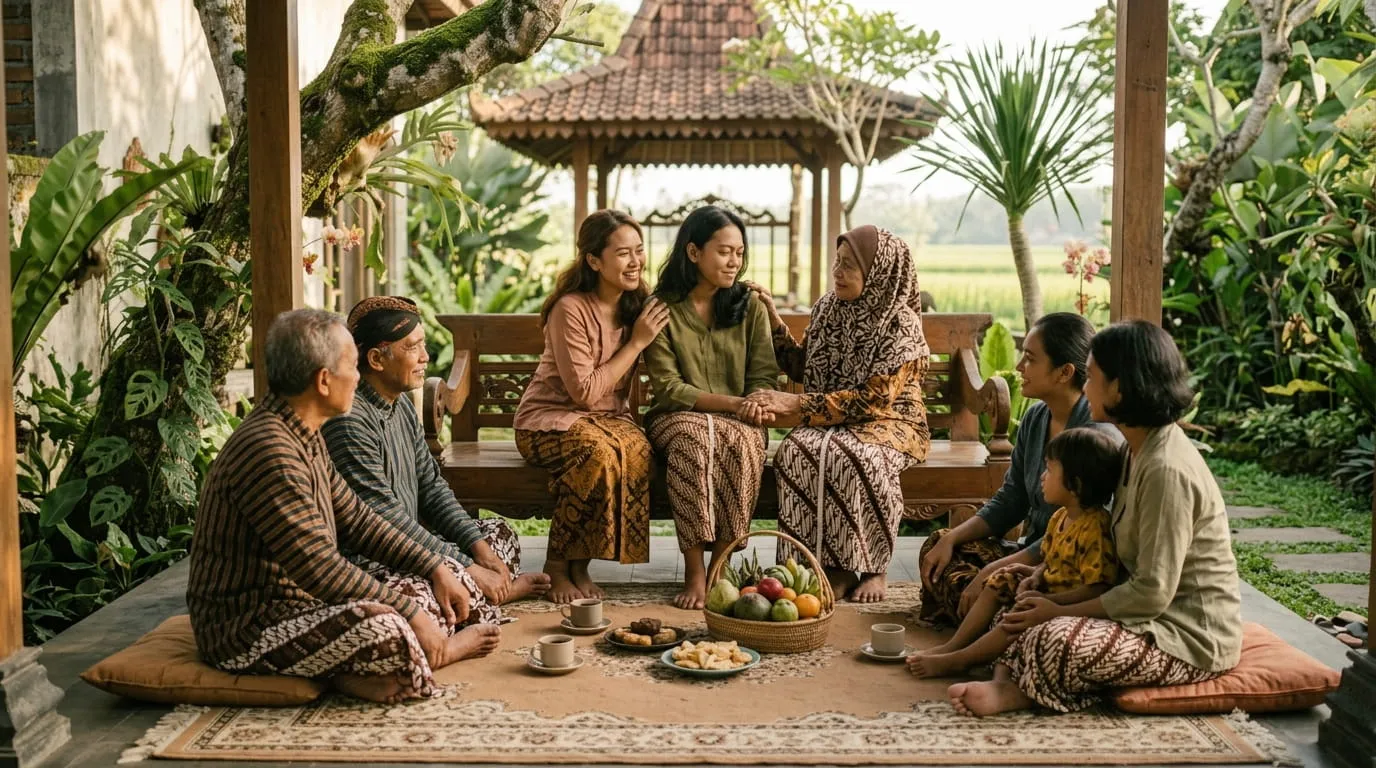 Mencari Dukungan Sosial yang Positif. Foto: AI Generated