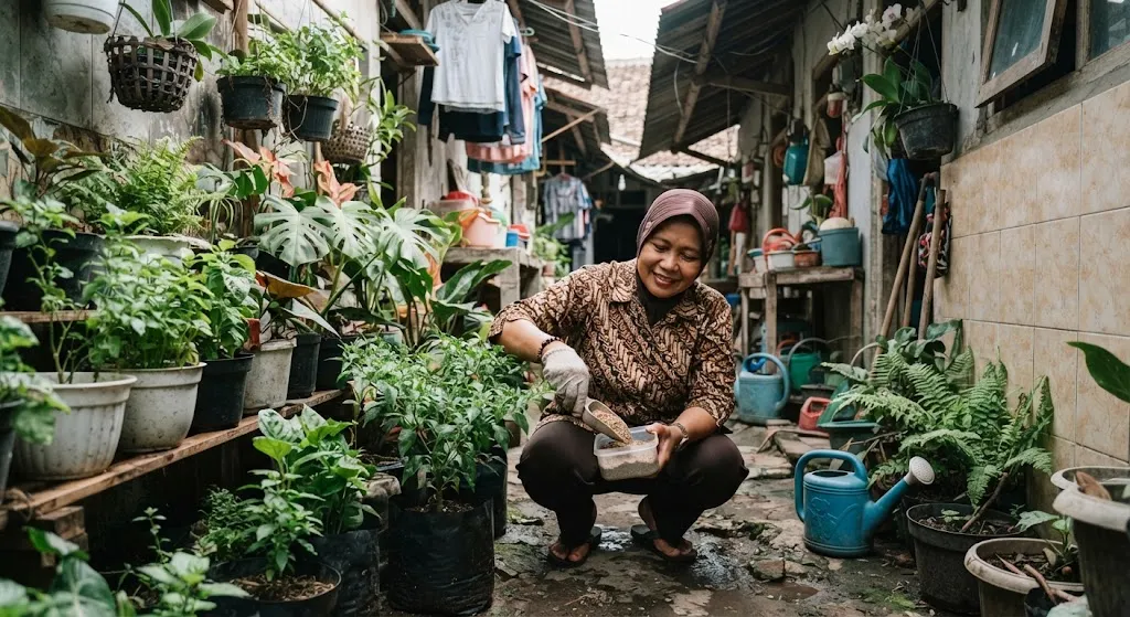 Memberi Pupuk Terlalu Banyak - AI generated