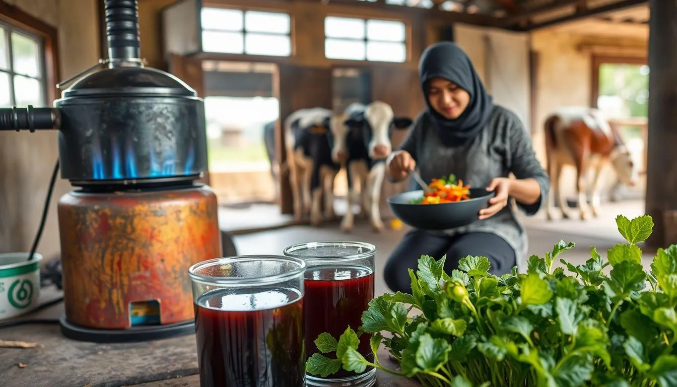 Potret kopi disampignnya ada tungku kompor (c) Ilustrasi AI