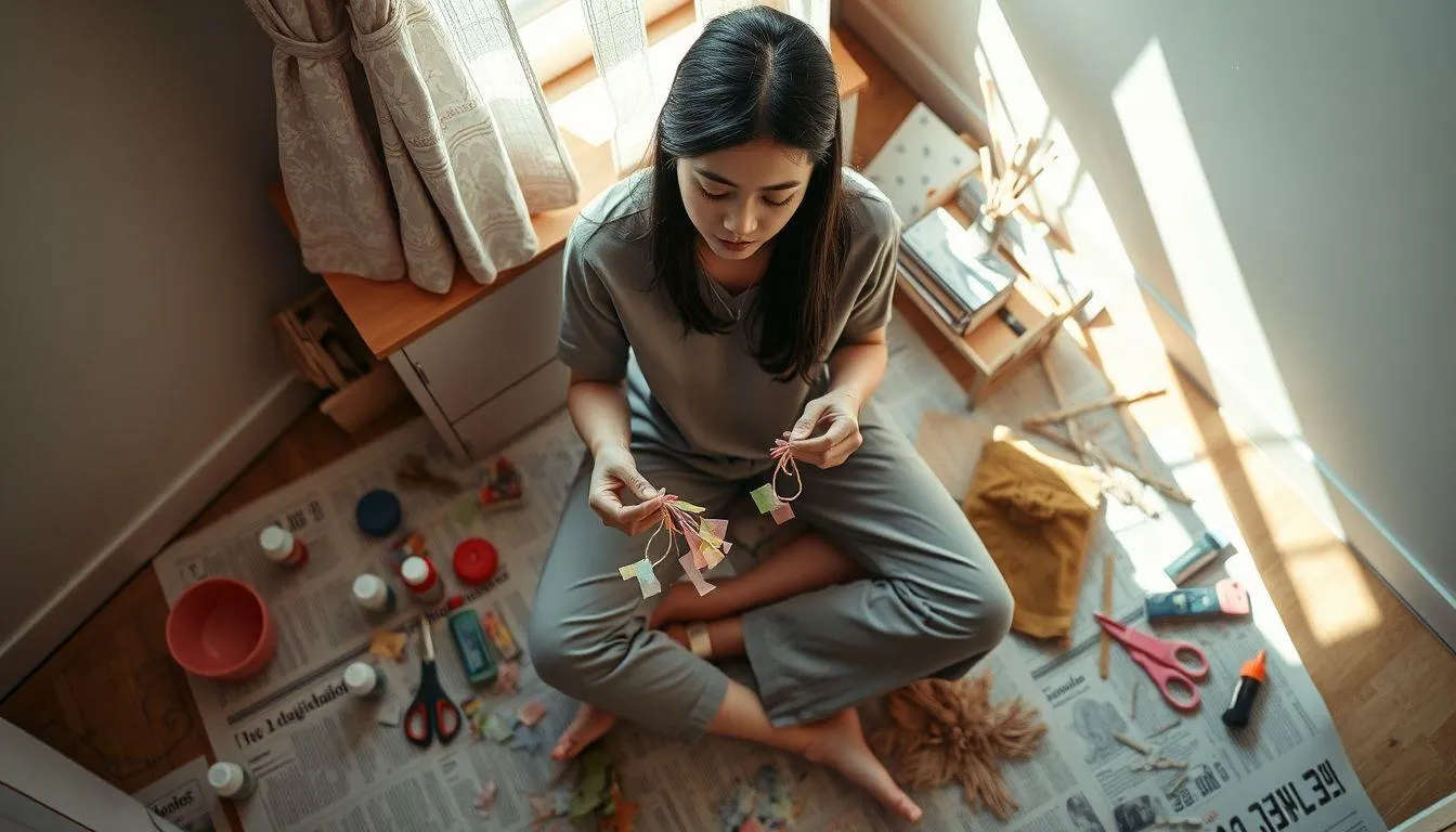 Profil Singkat: DIY Hiasan Kamar (c) Ilustrasi AI