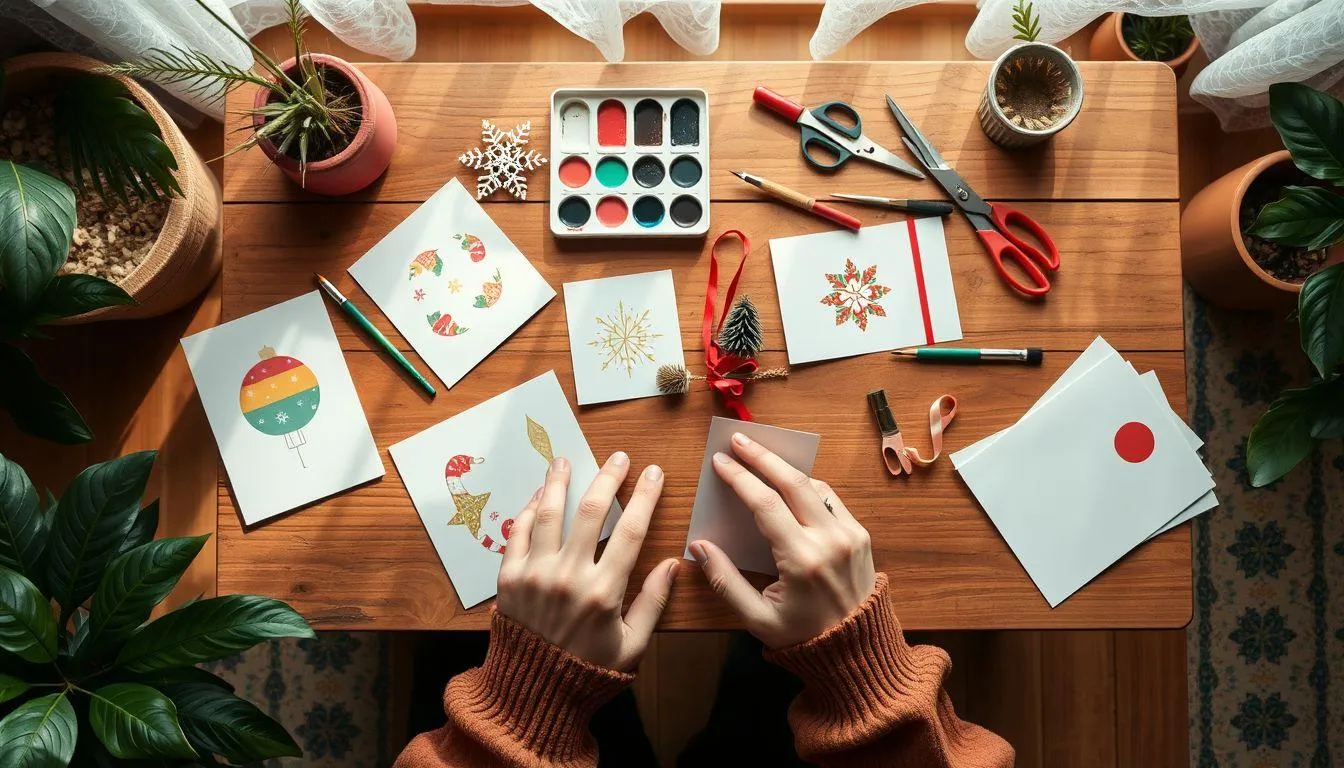 Profil Singkat Hobi: DIY Kartu Natal (c) Ilustrasi AI